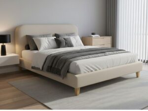 小吳手作家具 訂製床架・圓弧床頭款 - 小吳手作家具