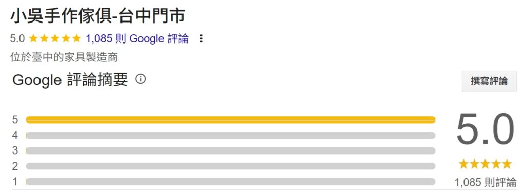 THEWU_小吳沙發_小吳手作家具_台中沙發工廠_GOOGLE客戶評論
